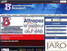 Tablet Screenshot of baseballbeauport.qc.ca